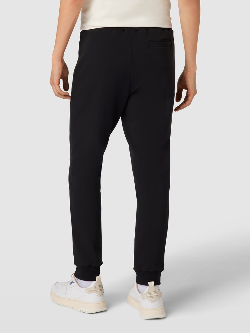 Sweatpants mit Label-Print Modell 'Hadiko' in schwarz