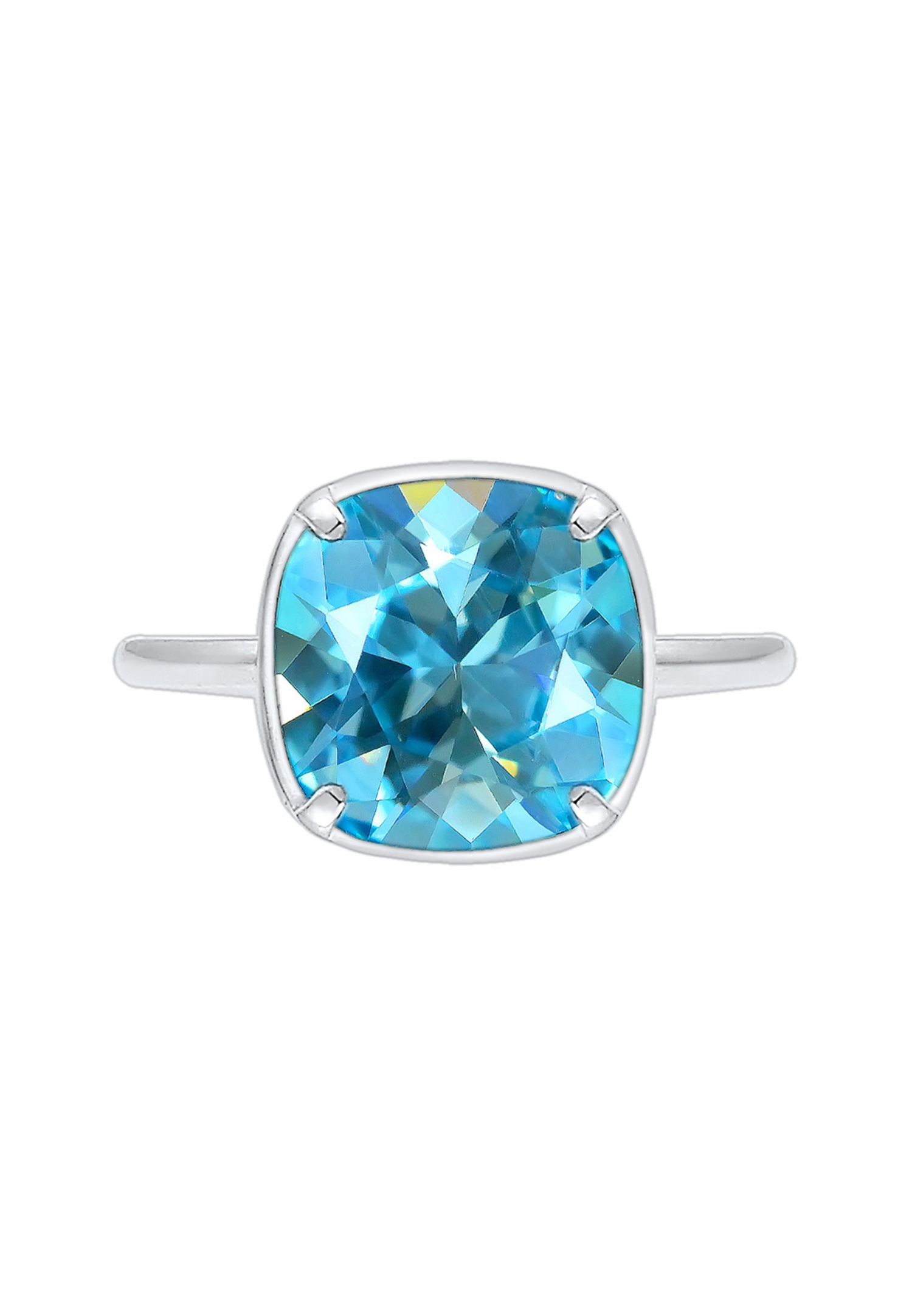 Brățară Elli pentru femei cu model geometric și cristal albastru din argint 925