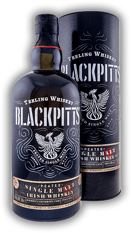 Teeling Whiskey Blackpitts Peated Teeling Whiskey Blackpitts Peated Erster Irischer Peated Single Malt Whiskey aus dem Hause Teeling. 0,7	 Liter - Vol 46%