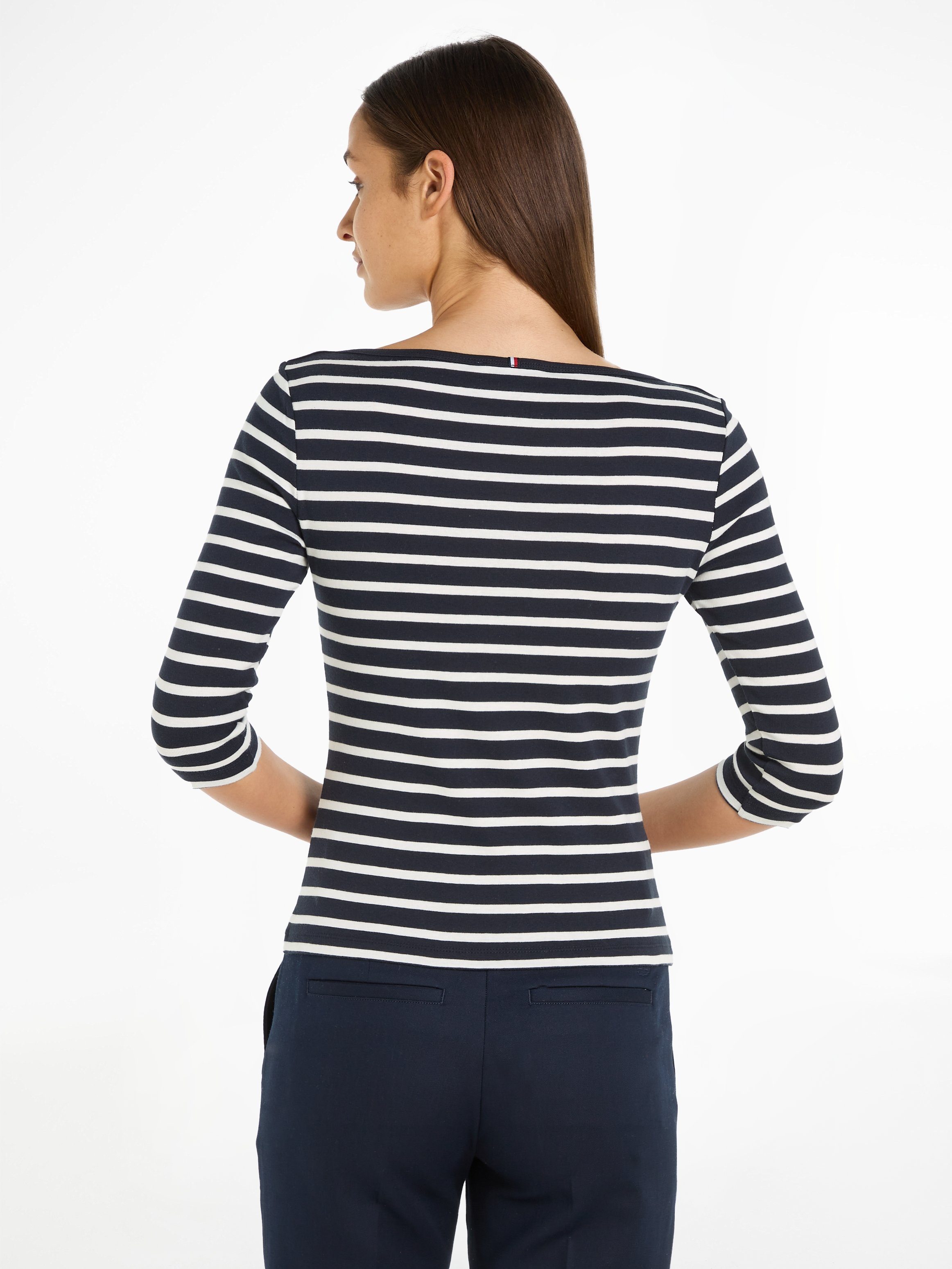 Tommy Hilfiger 3/4-Arm-Shirt NEW CODY SLIM BOAT-NK 3/4SLV mit Streifenmuster