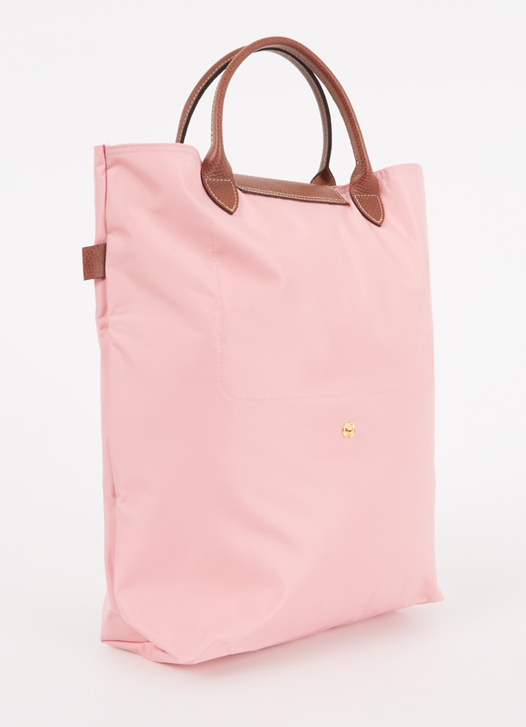 Longchamp Le Pliage Original handbag M with leather details