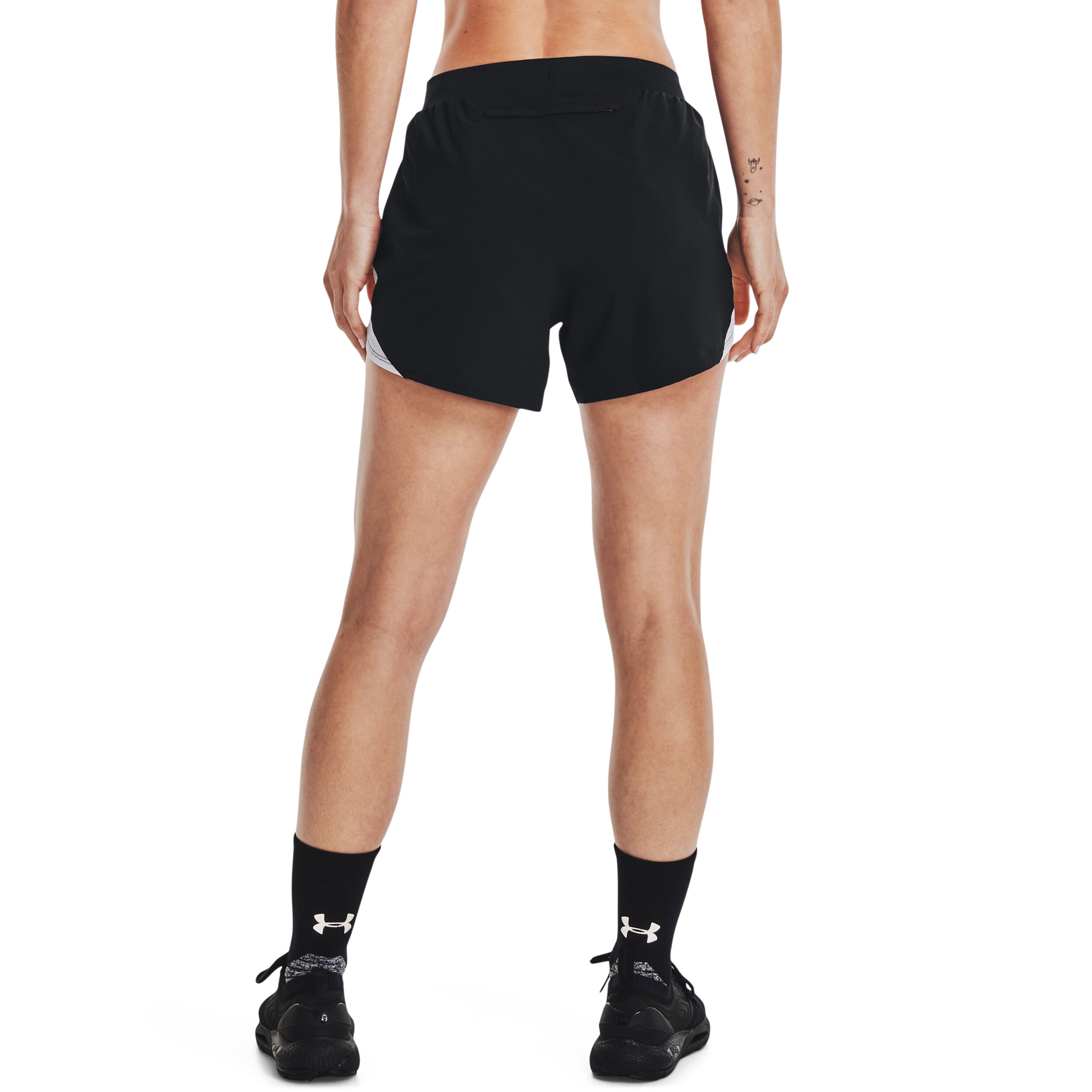 Fly By Elite 5in Shorts Damen - Schwarz, Weiß