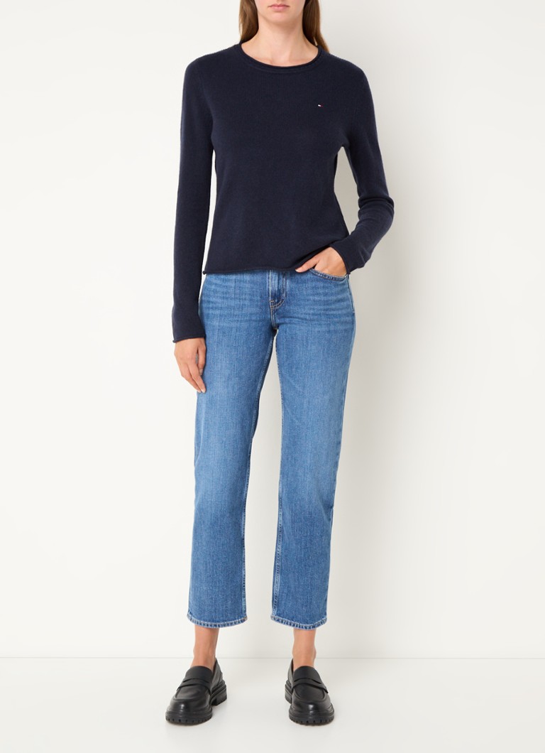 Pulover Tommy Hilfiger Premium din lână cu logo