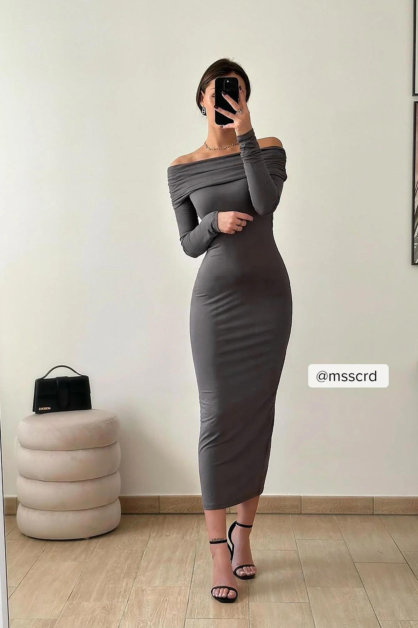 Soft Line Midi Dress