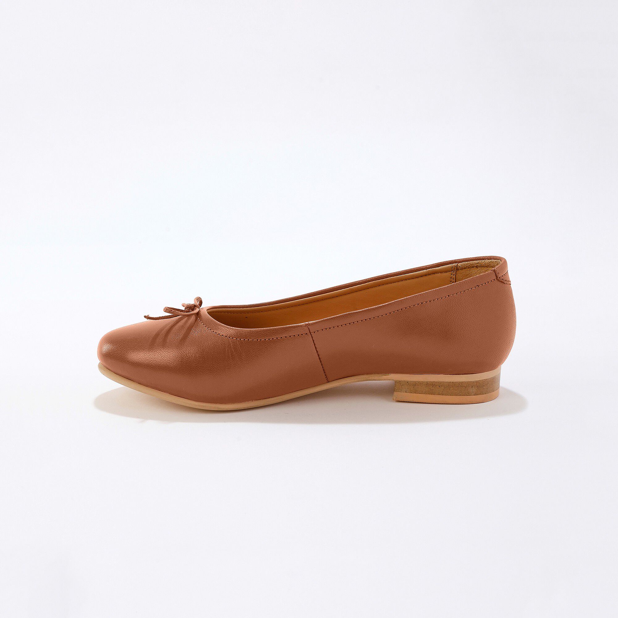 Ballerines plates confort en cuir