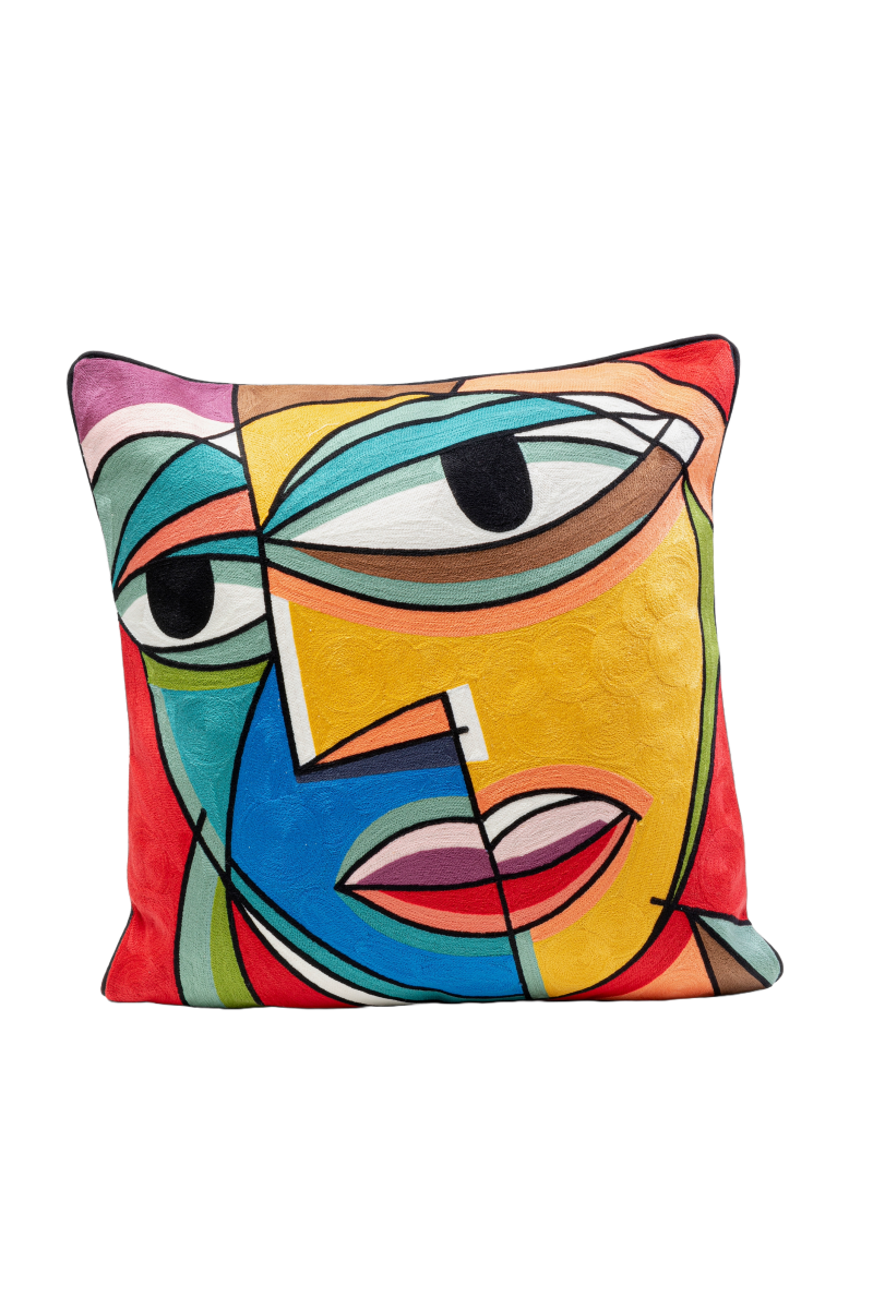 KARE Kissen Faccia Arte Colore Left