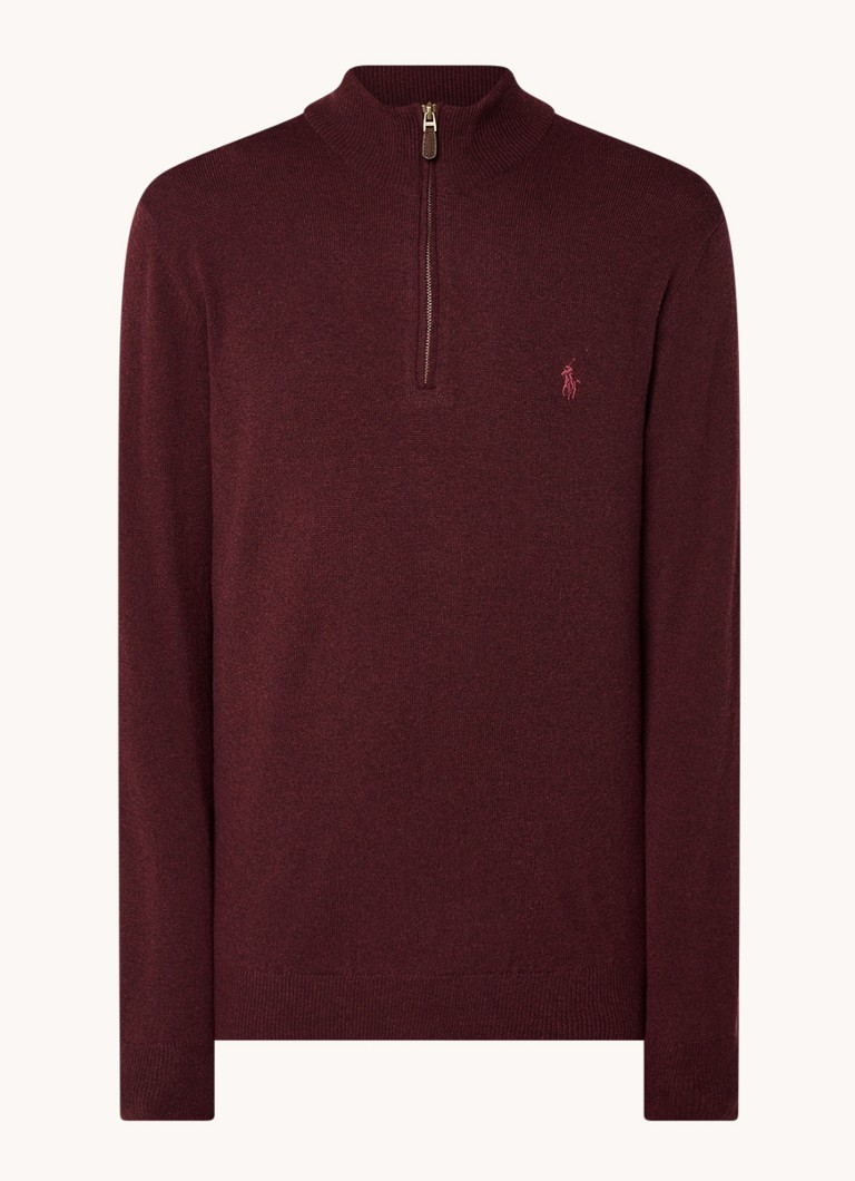 Ralph Lauren Fine-knit wool pullover with half zip
