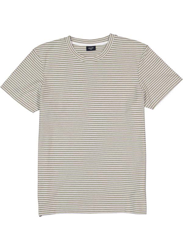 JOOP!, T-Shirt, Baumwolle, khaki-weiß gestreift