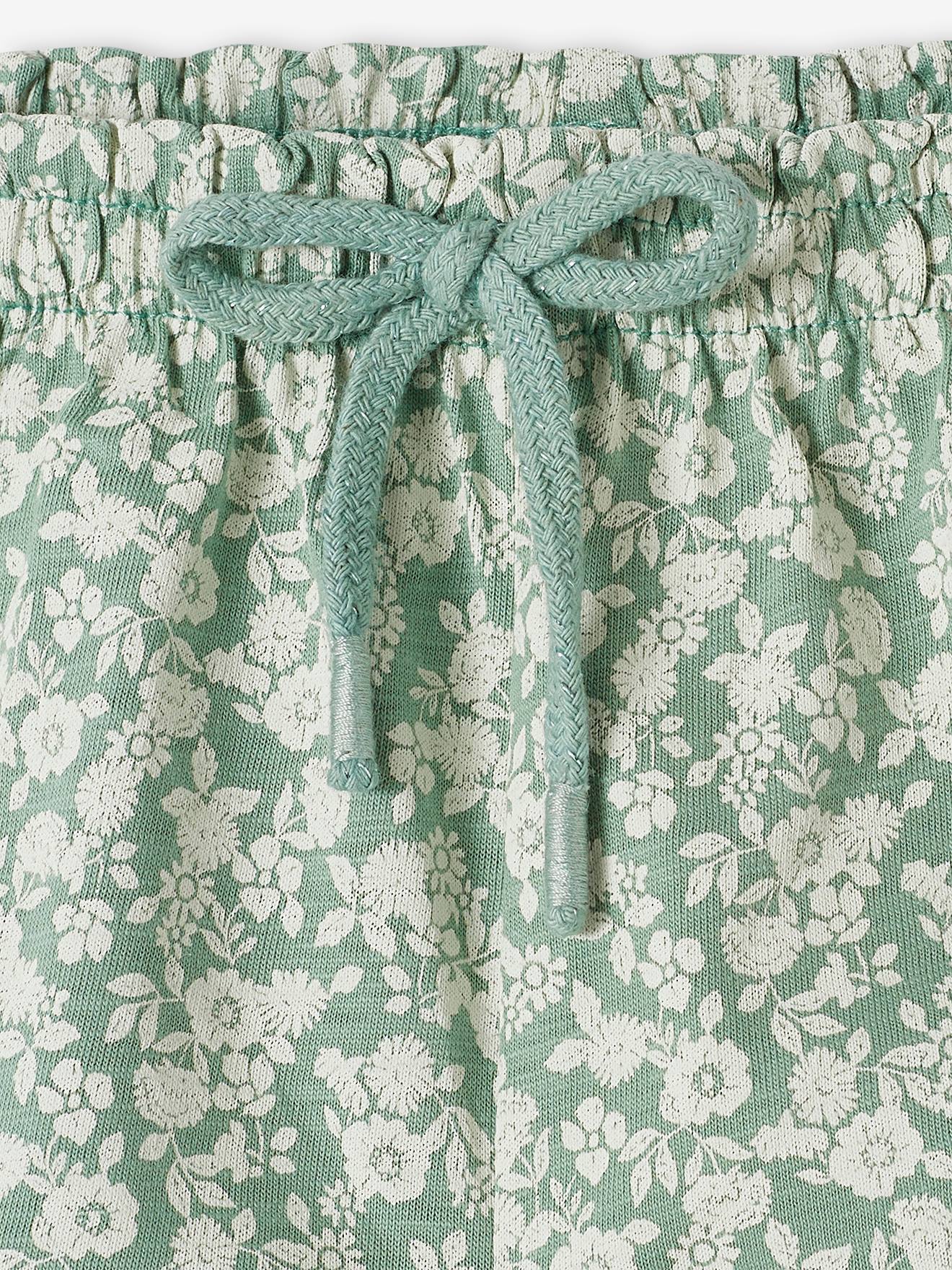 Vertbaudet Jersey-Shorts für Mädchen Baby Oeko-Tex - königsblau bedruckt