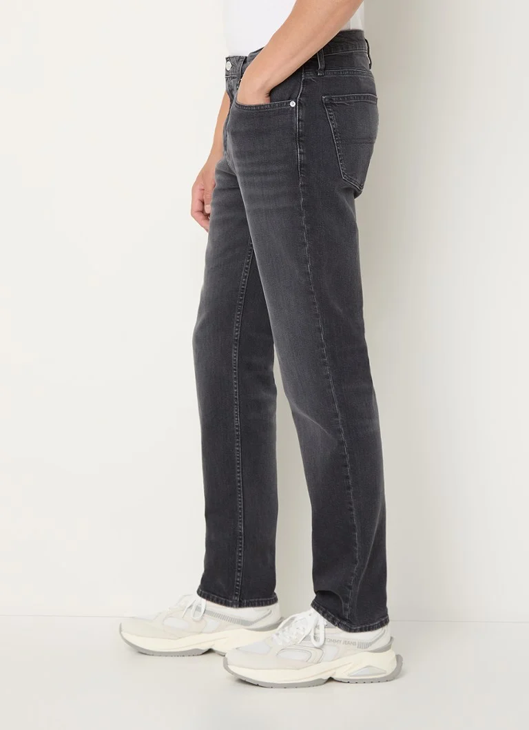 Blugi Tommy Hilfiger Ryan cu croială dreaptă și imprimeu colorat distressed