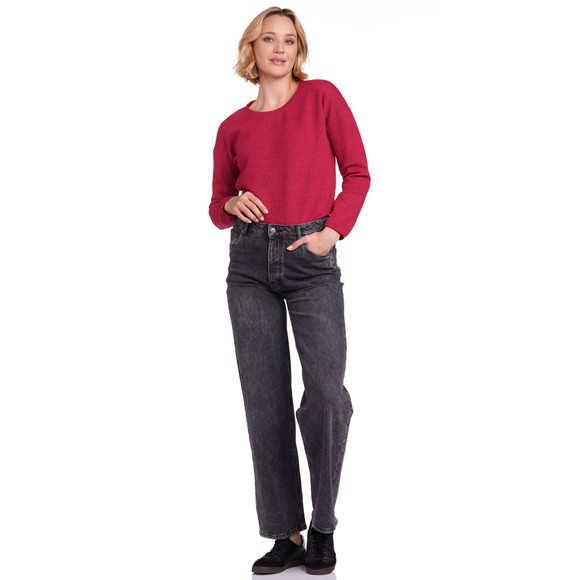 Damen Sweatshirt mit Strukturmuster