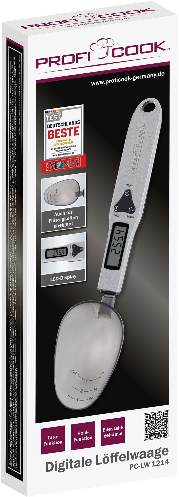 ProfiCook Löffelwaage PC-LW 1214, (1-tlg)