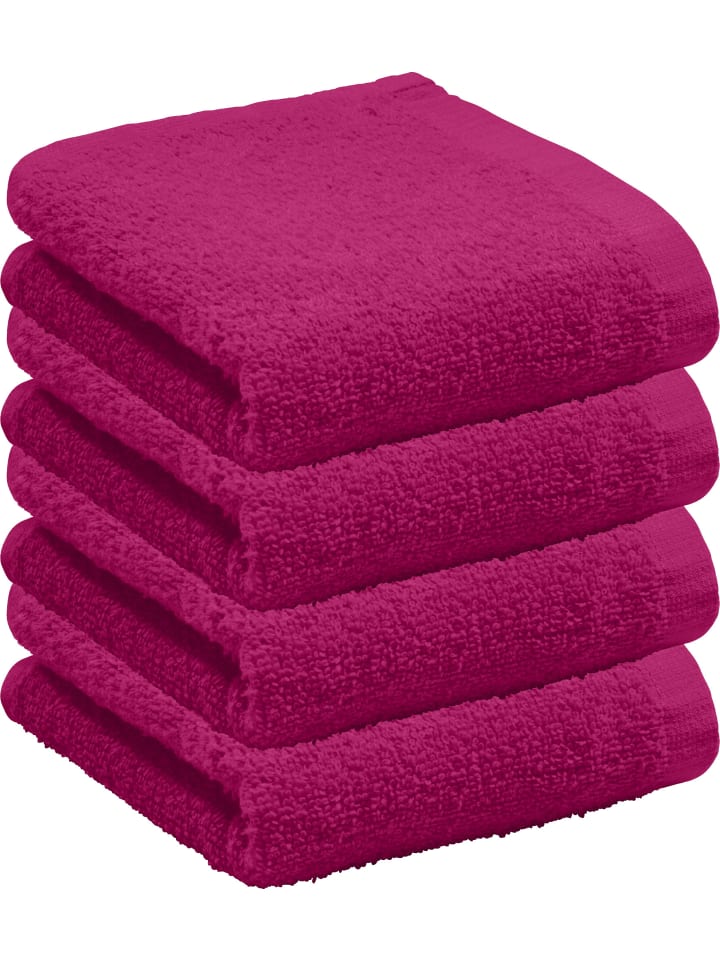 REDBEST Frottier Gästetuch 4er-Pack Oceanside in fuchsia günstig kaufen 30 x 50 cm