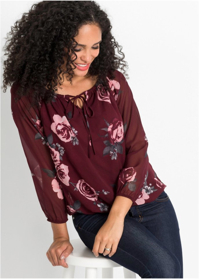 Bluse mit Tunnelzug