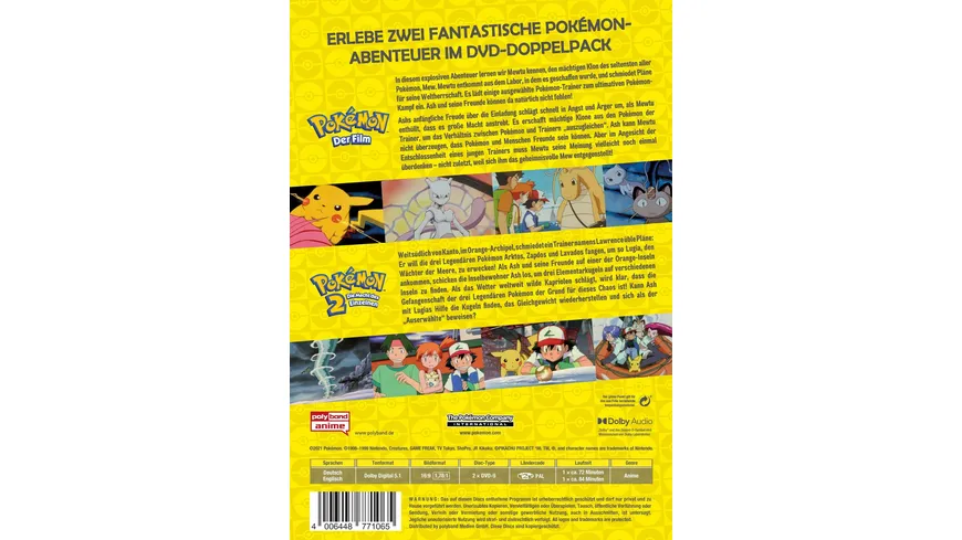 Pokémon - Der Film / Pokémon 2 - 2-Movie-Box  [2 DVDs]