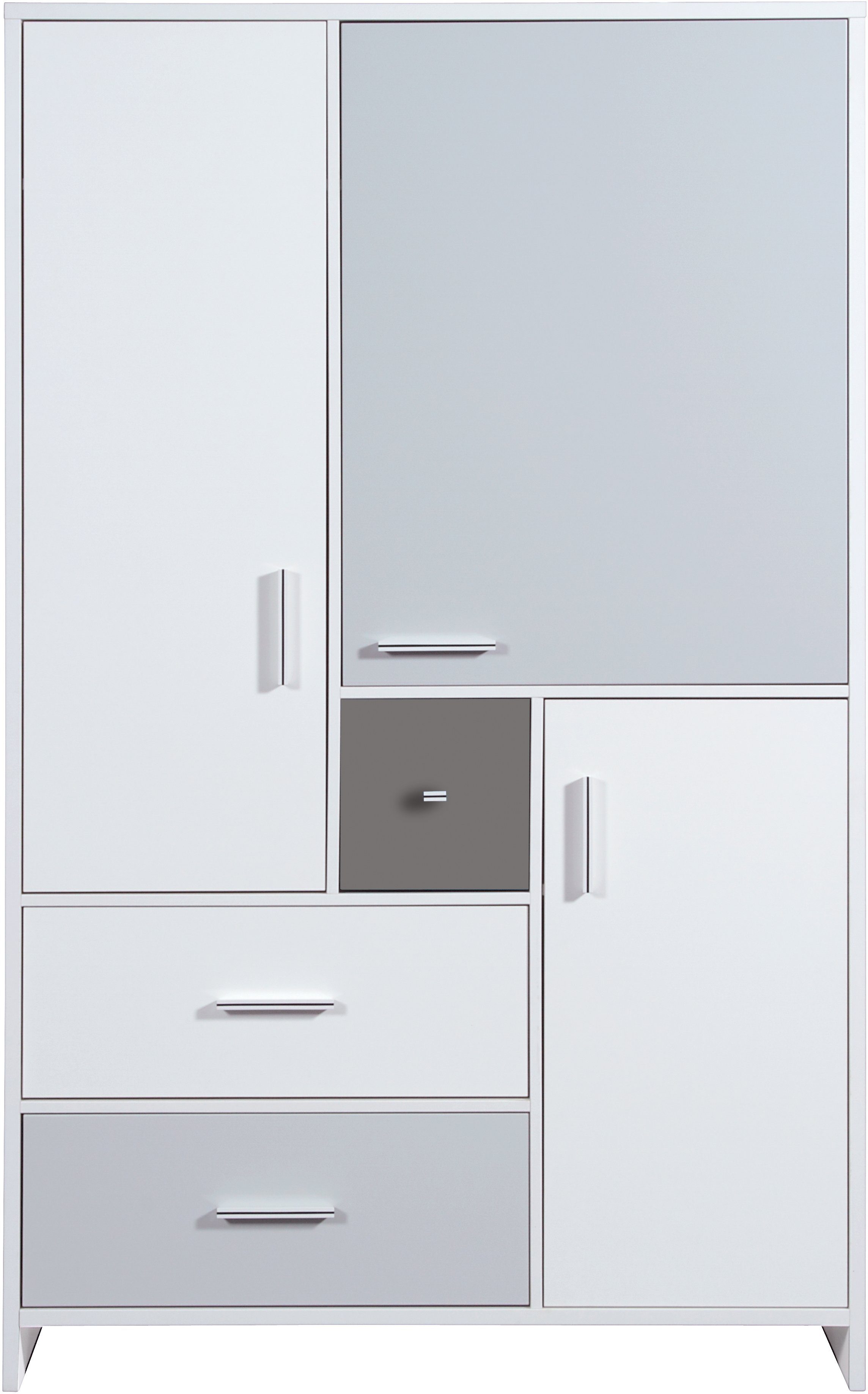 Schardt Kinderkleiderschrank Candy Grey Made in Germany