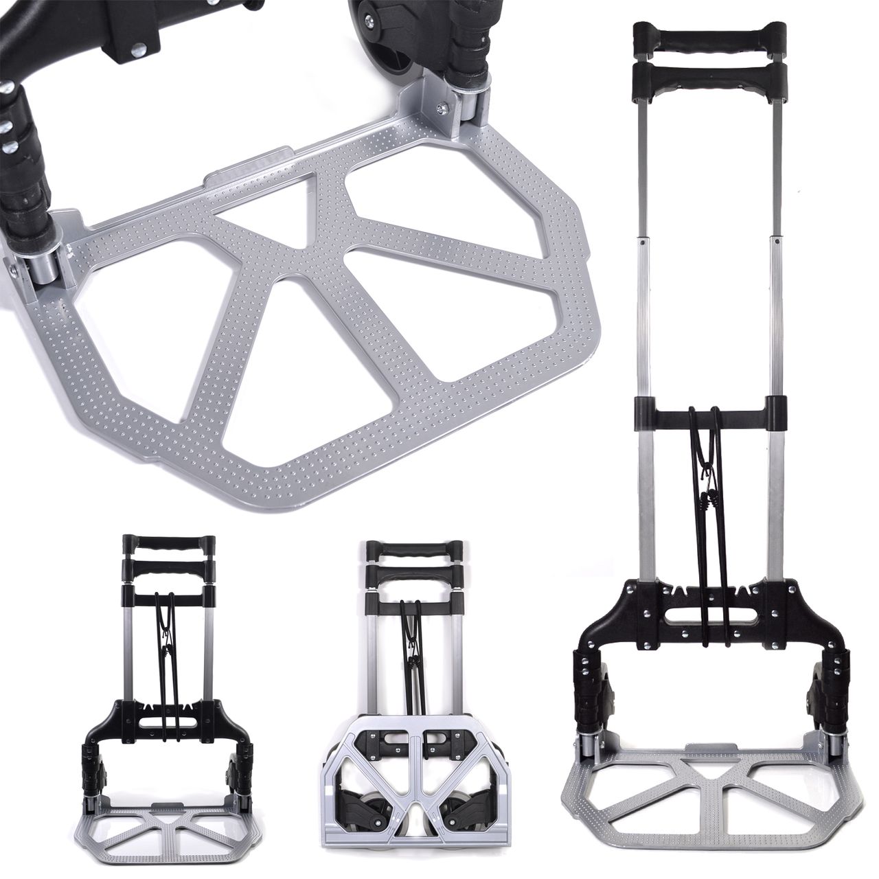 TroniTechnik TroniTechnik® Sackkarre Handkarre klappbar, Transportkarre bis 80kg, Klappwagen