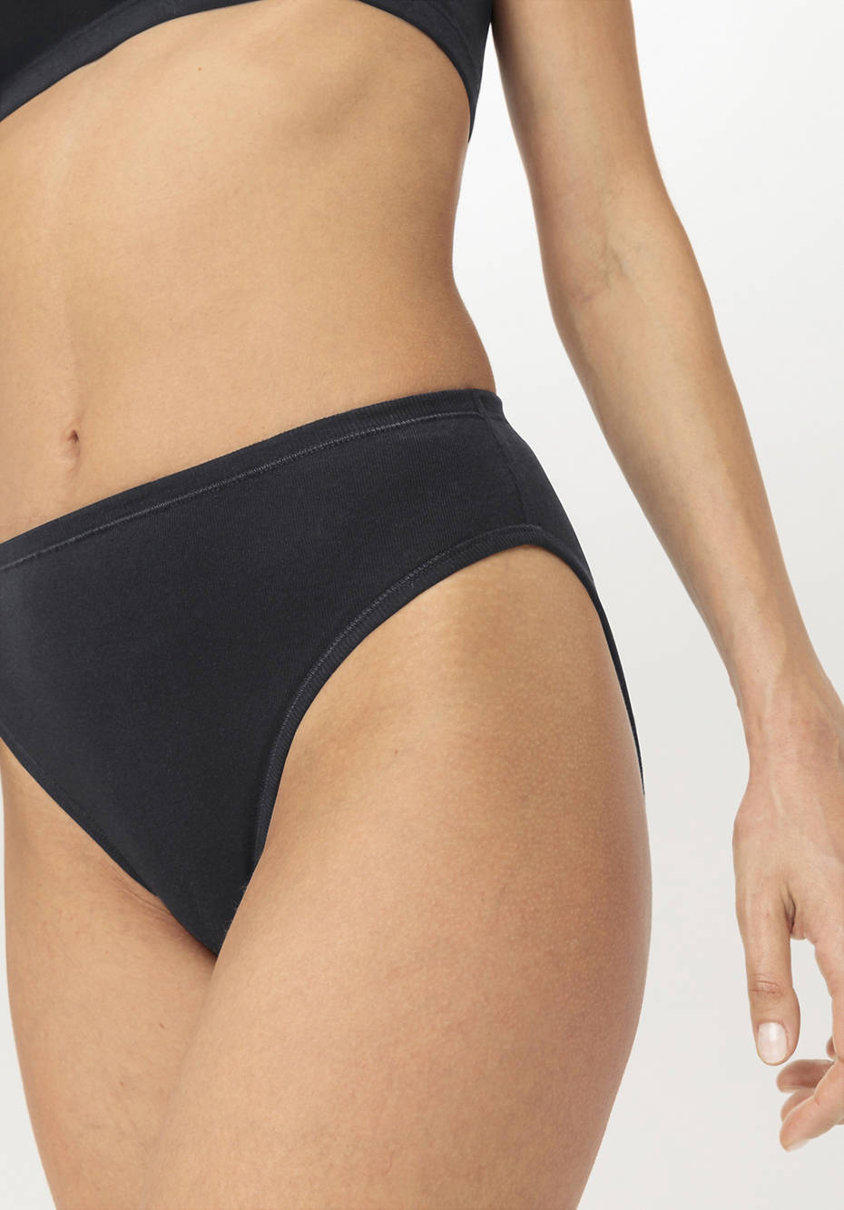 Slip high waist im 2er-Pack aus reiner Bio-Baumwolle