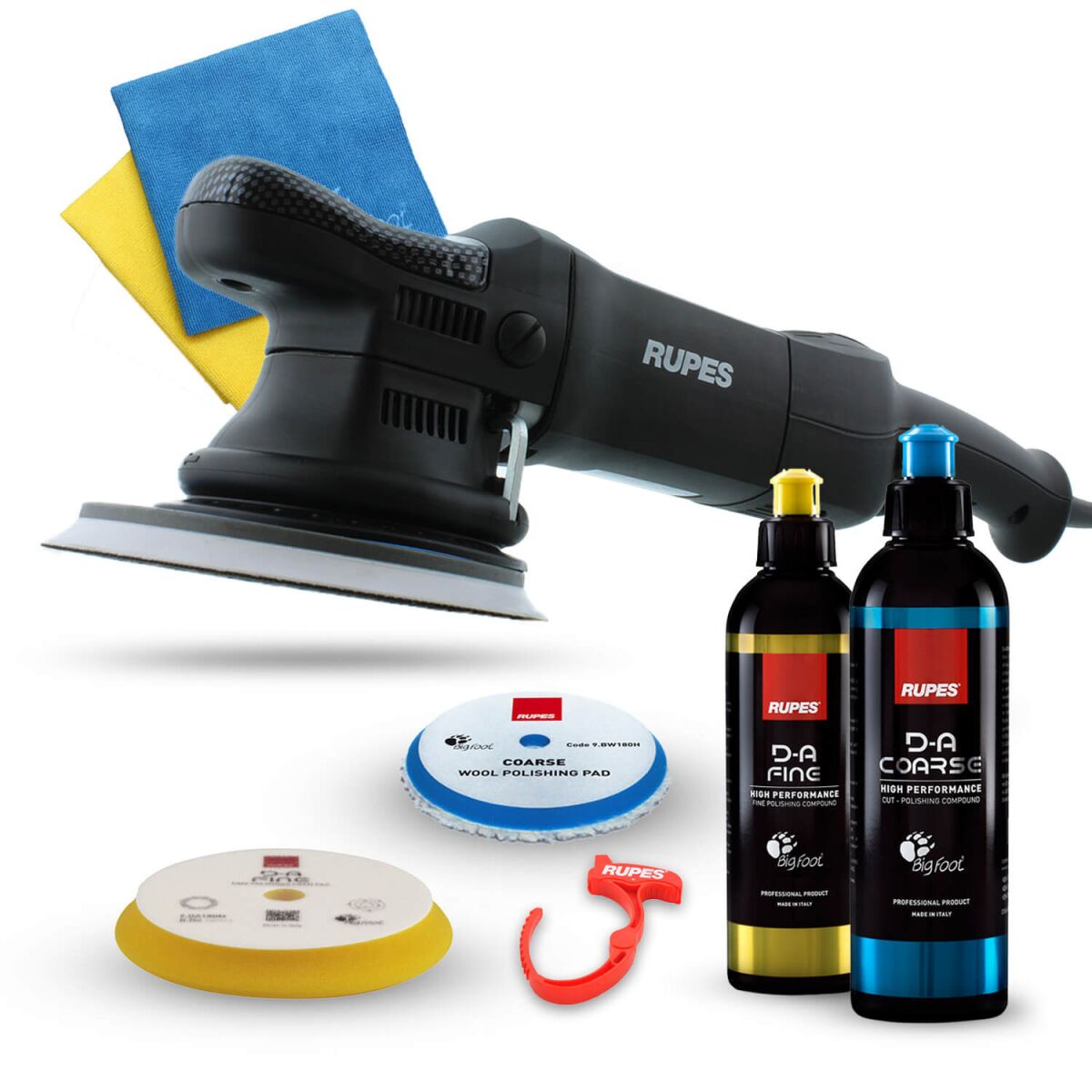 Rupes BigFoot LHR 21ES Exzenterpoliermaschine Basis Kit, 8-teilig