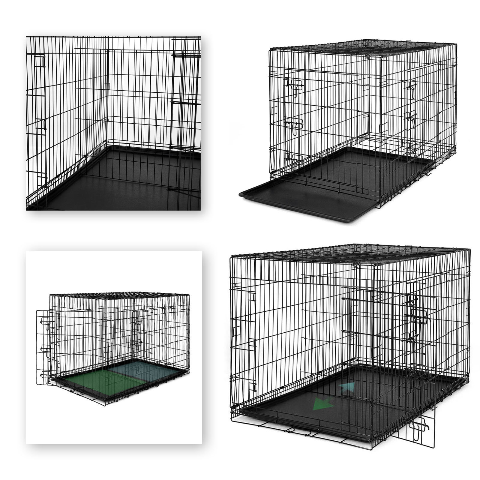 Lionto Transportboxen & Gitterboxen Lionto Hundetransportkäfig Tiertransportbox Hundebox Größe (S) 45x31x36 cm XXXL