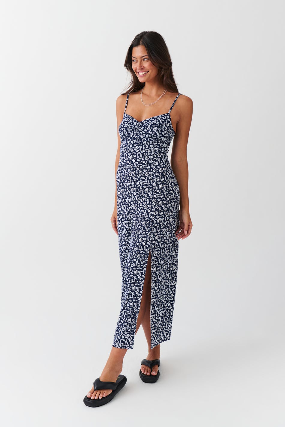 Slip midi dress