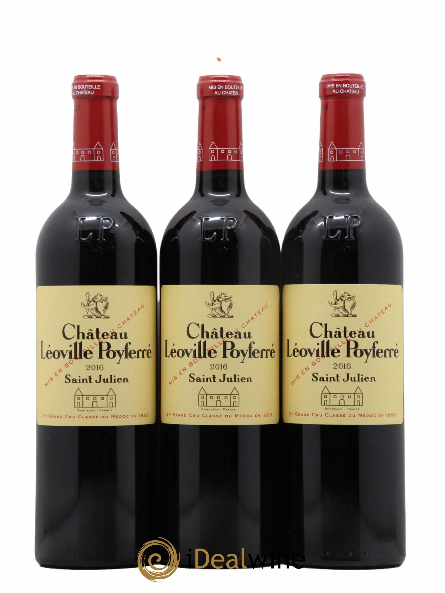 Château Léoville Poyferré 2ème Grand Cru Classé  2016 - Lot de 12 Bouteilles