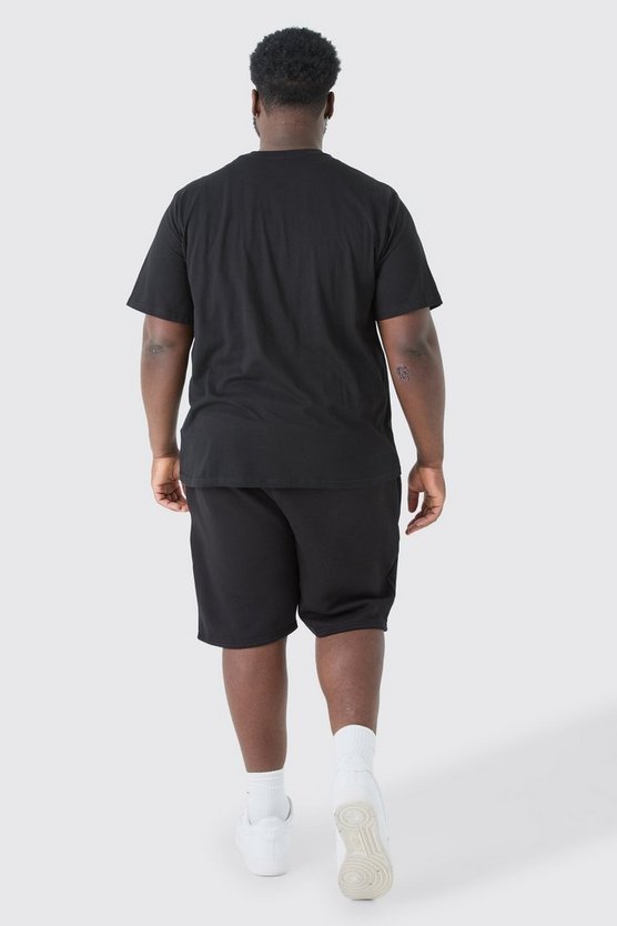 Plus lockere Jersey-Shorts