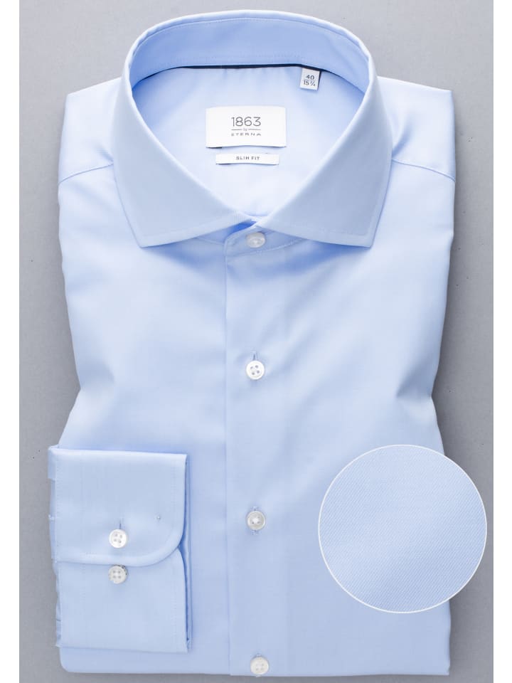 Eterna Hemd SLIM FIT in hellblau günstig kaufen