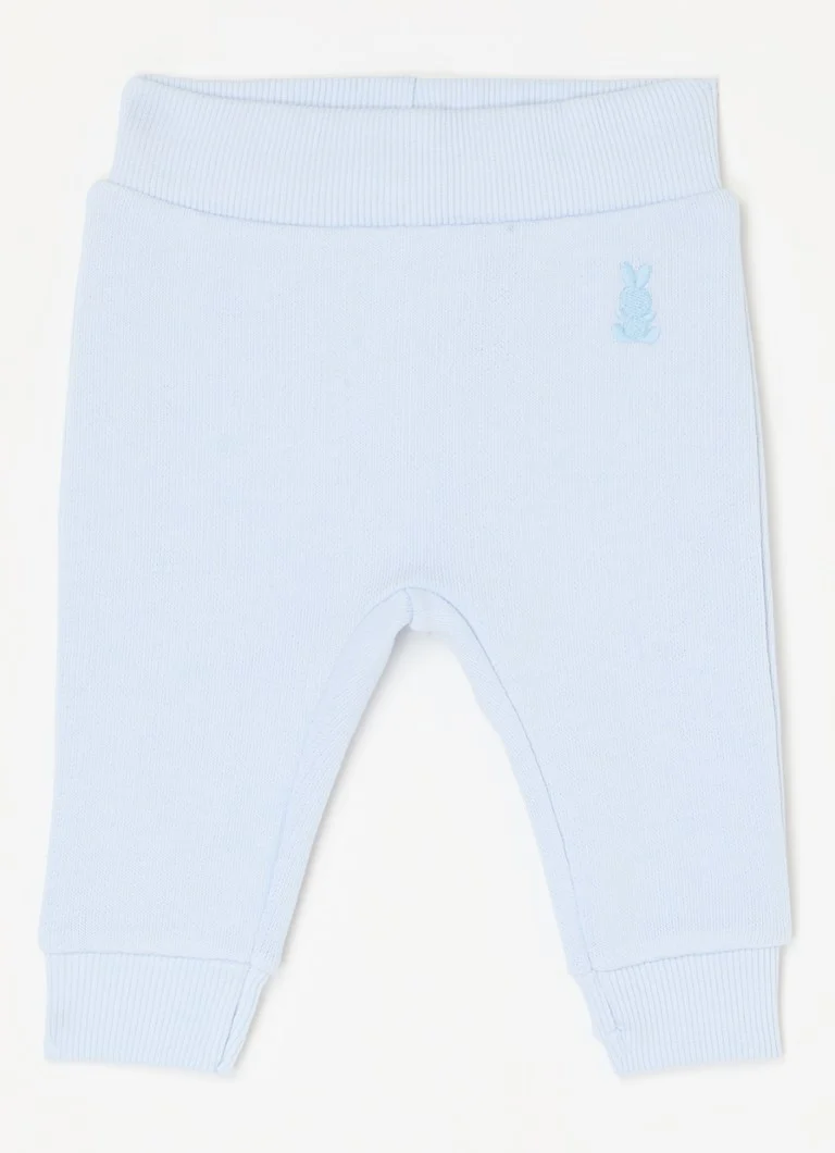 Pantaloni de trening Benetton cu croială conică și broderie.