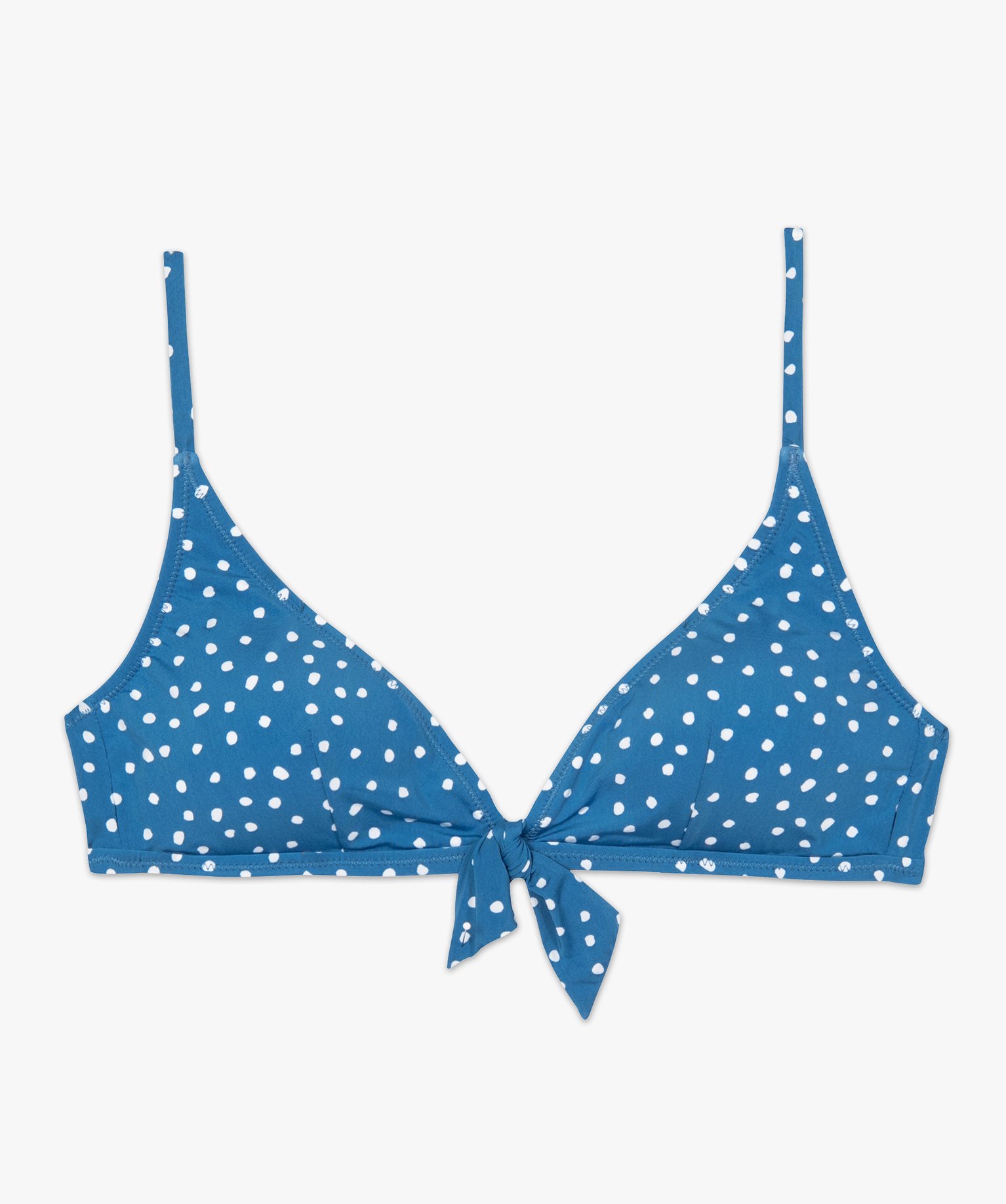 Haut de maillot de bain femme triangle à pois imprime | GEMO