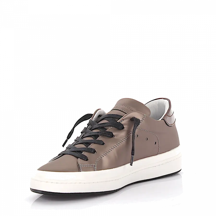 Philippe Model - Keilsneakers Classic Lakers Low Leder grau metallic - grau