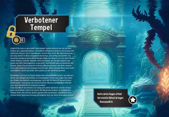 Stay alive! Rätsel-Challenge: Überlebe in Atlantis