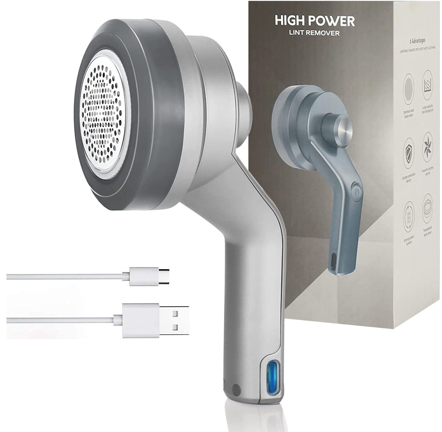 Vaxiuja Fusselrasierer Fussel-Entferner,Defuzzer Pullover-Rasierer AC-Adapter betriebene