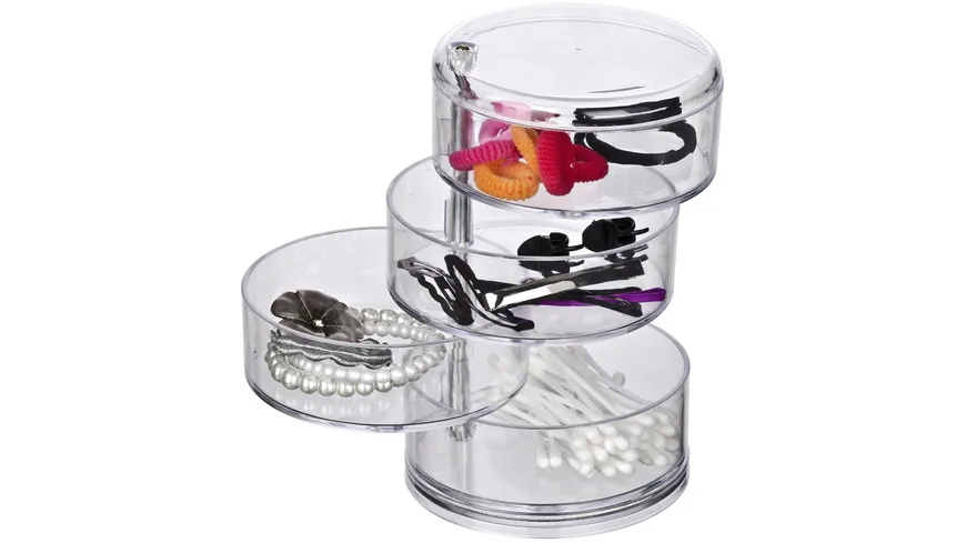 WENKO Kosmetik Tower transparent