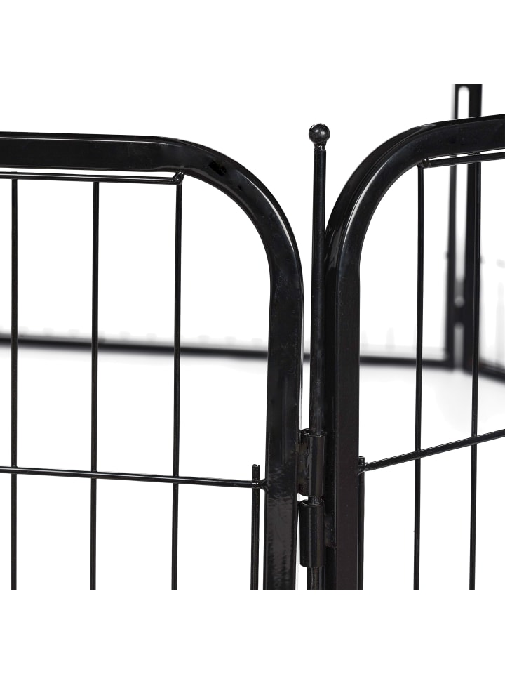 relaxdays Welpenauslauf in Schwarz - (B)78 x (H)80 x (T)235 cm günstig kaufen onesize