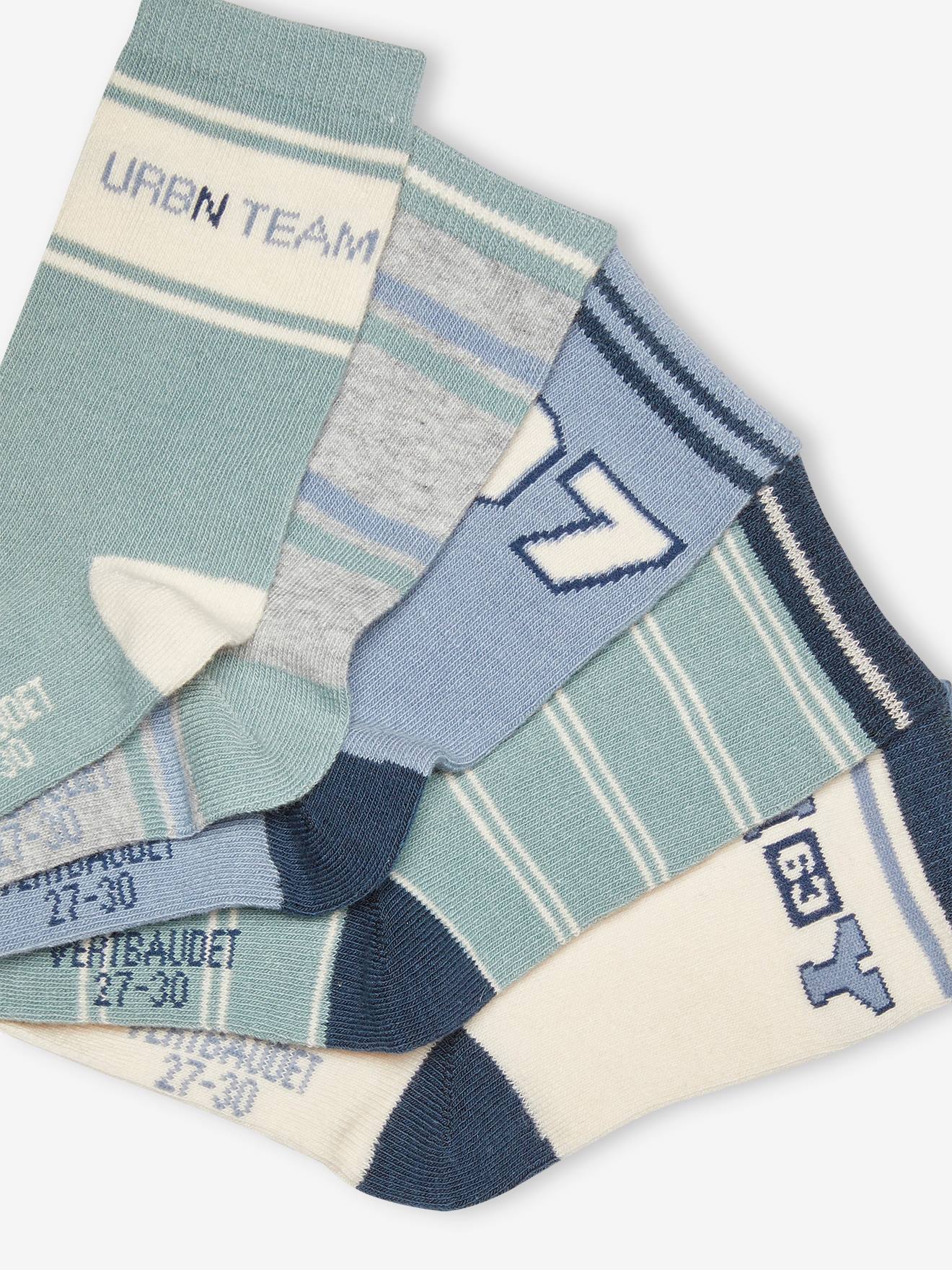 Vertbaudet 5er-Pack Jungen Socken Oeko-Tex - pack ziegel