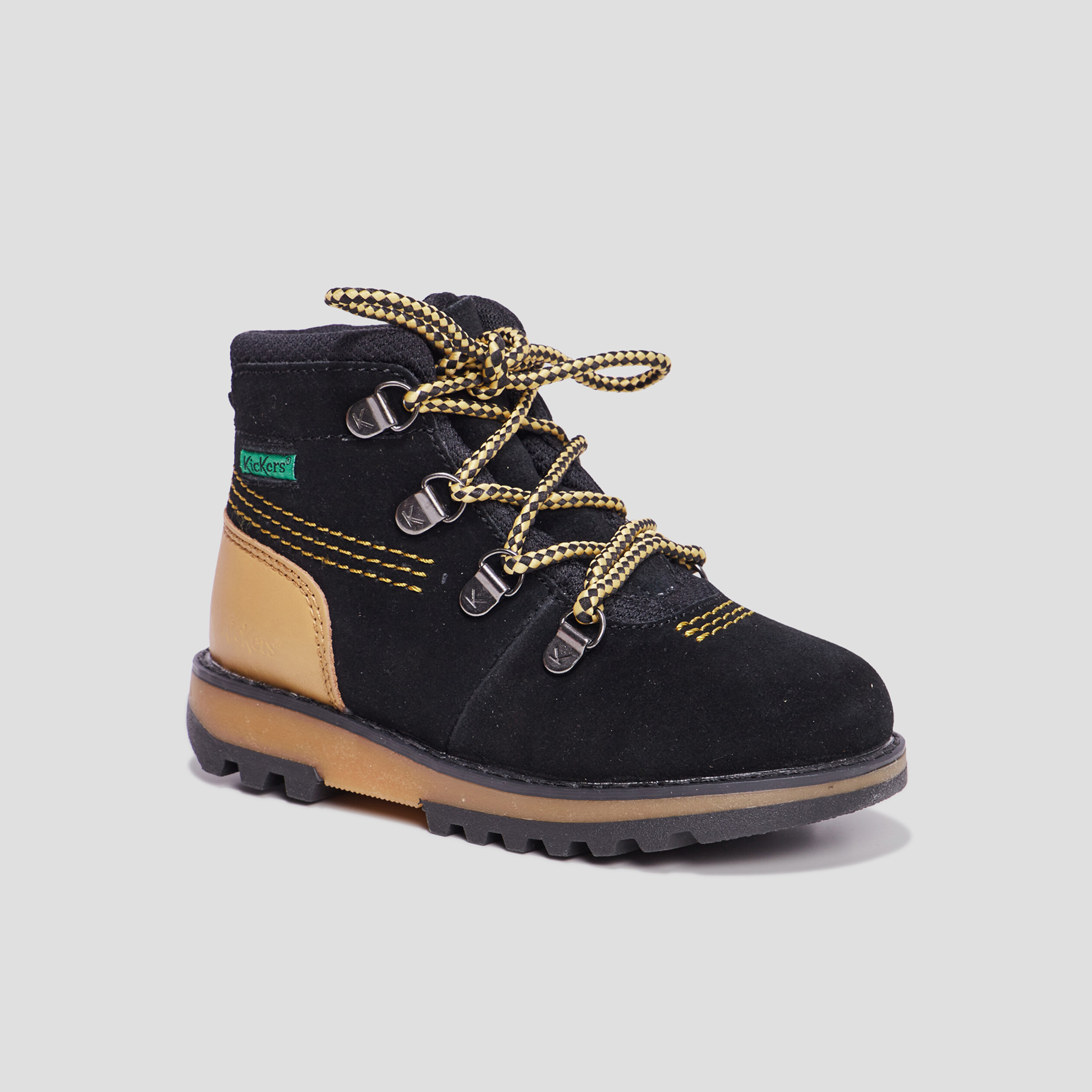 Bottines en cuir Kickers Kicknature noir garçon | La Halle