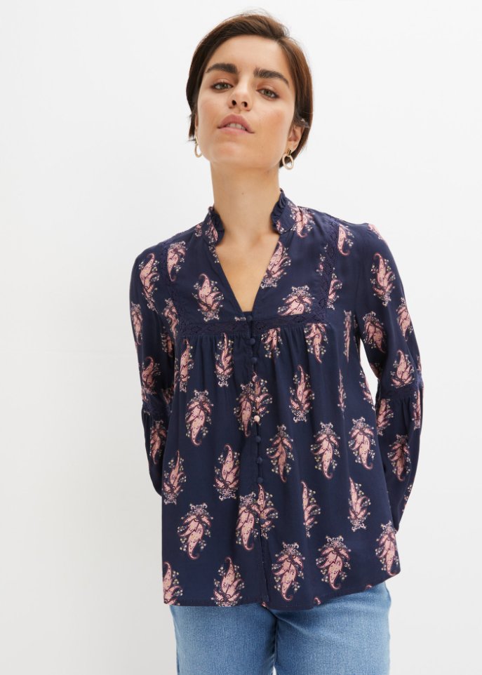 Bluse mit Muster