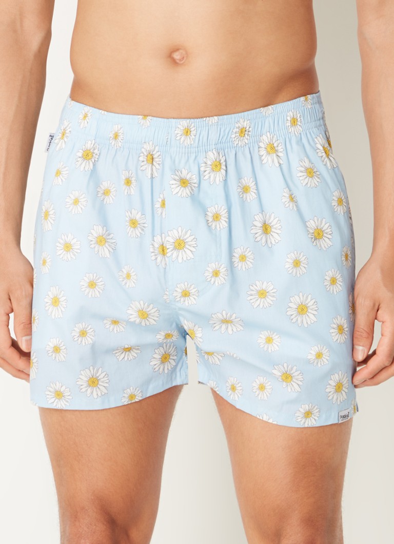 Pantaloni scurți boxer Pockies din bumbac organic cu imprimeu floral