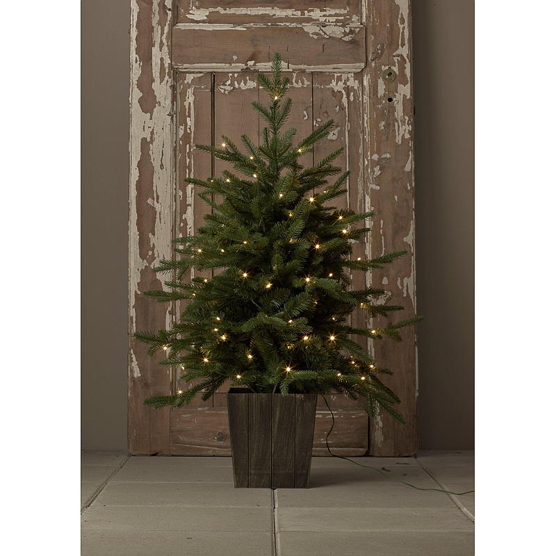 Home Oppdal prydtre i potte, 100 cm, 100 LED-lys,