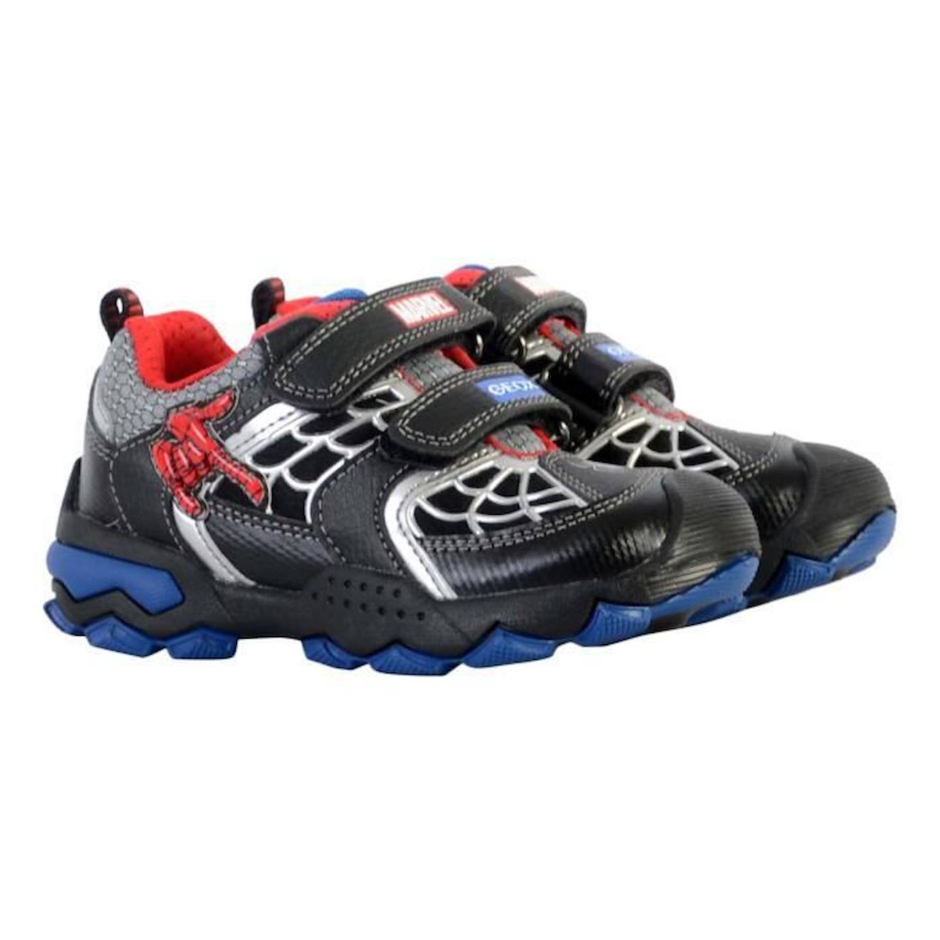 Basket Cuir Enfant Geox Buller noir