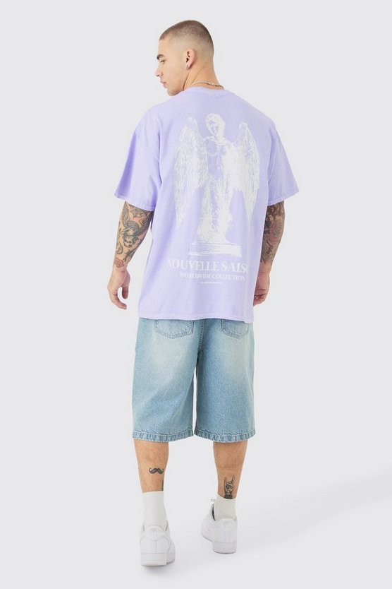 Oversize T-Shirt mit Nouvelle Renaissance-Print