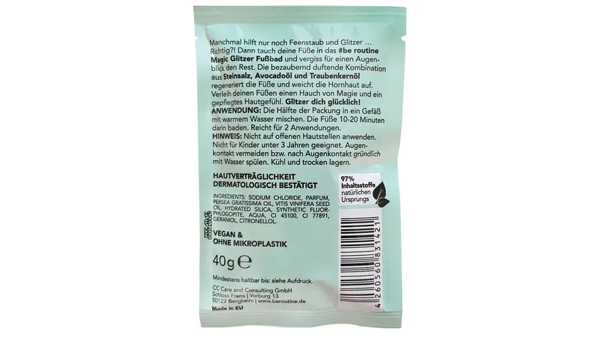 be routine Fußbad Magic Glitzer 40 g