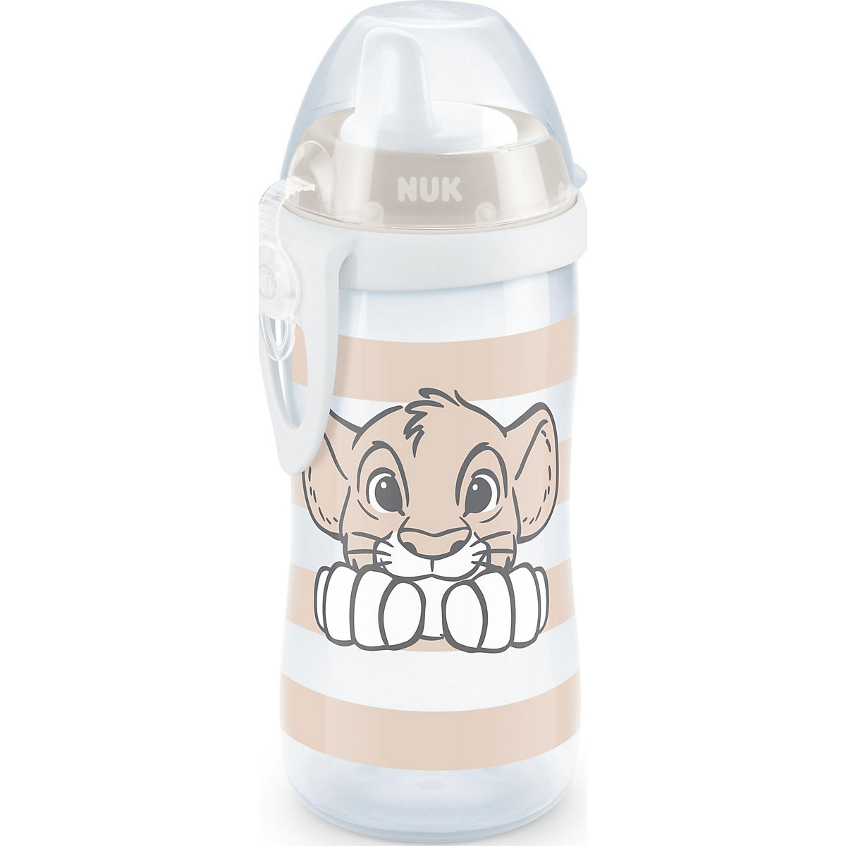 NUK   Lion King Kiddy Cup mit harter Trinktülle, 300ml, auslaufsicher, ab 12 Monaten, 1 Stück