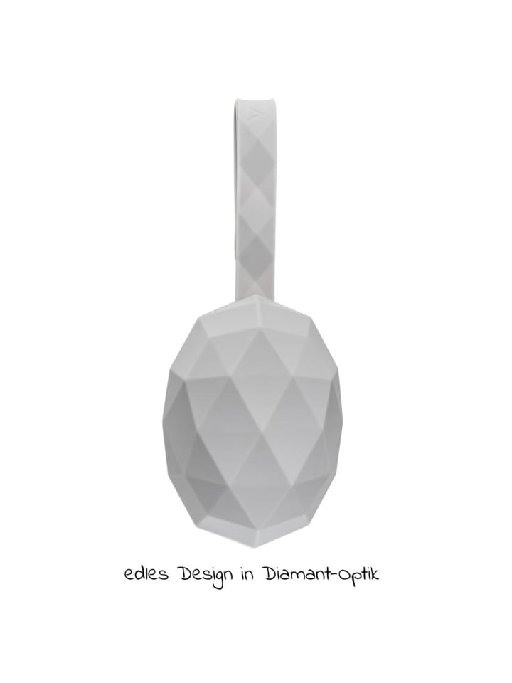 MiaMia Silikon-Schnullerbox / Schnullerhalter - Diamant - in grau günstig kaufen onesize