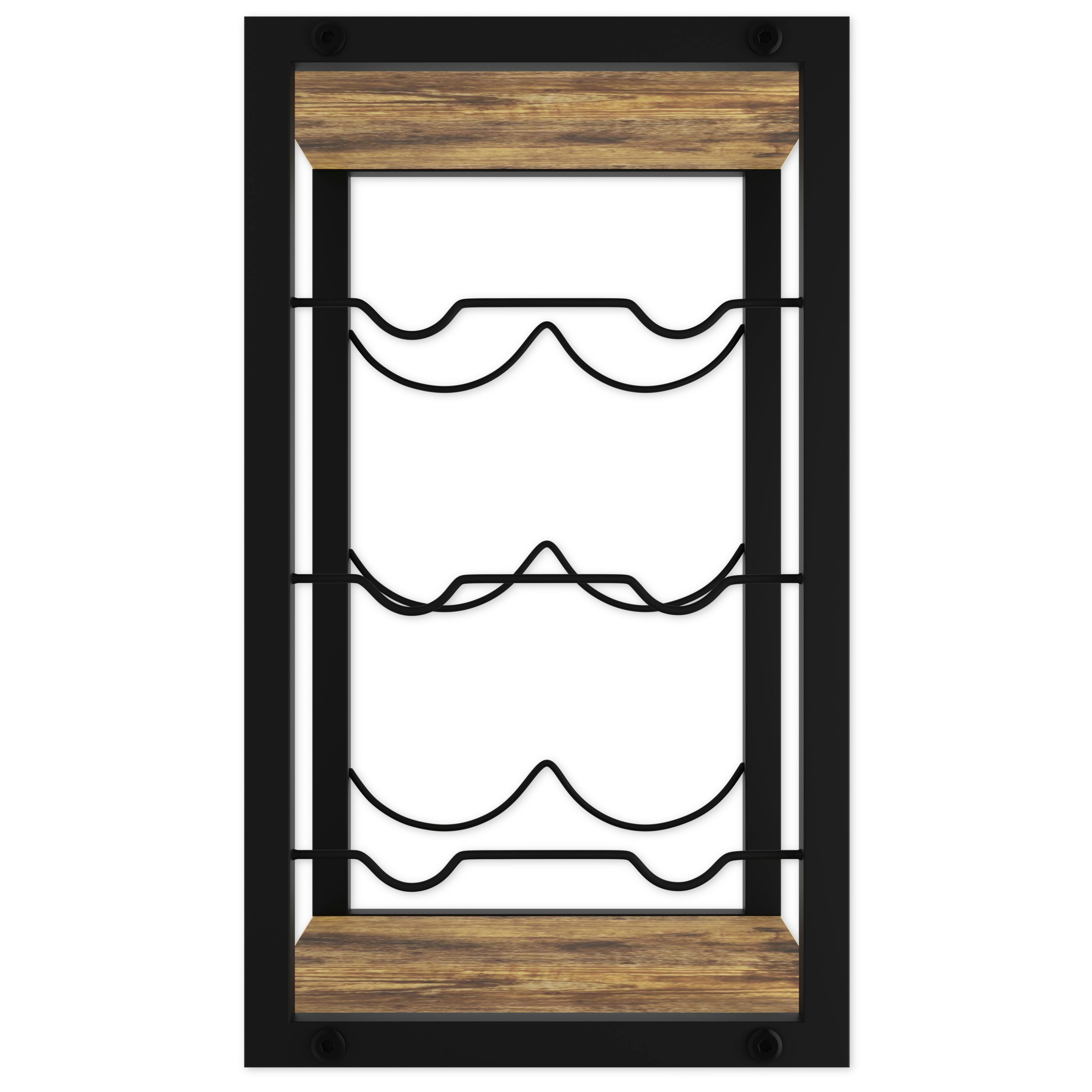 Lenmar Weinregal Weinregal aus Metall,Flaschenregal, Regale, Flaschenhalter LOFT 2-6