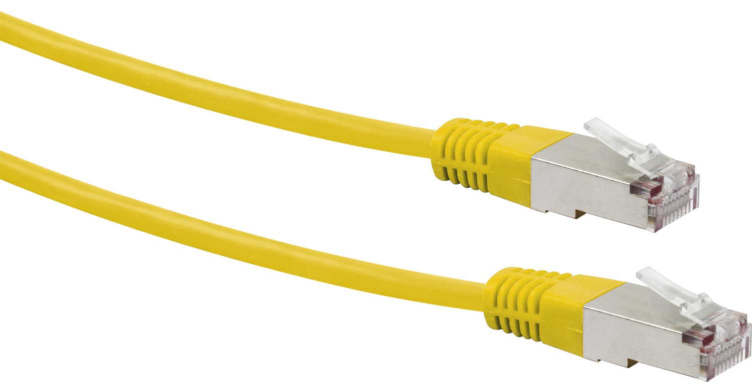 Schwaiger CKY1222 Cat5e 5 Meter gelber Netzwerkkabel
