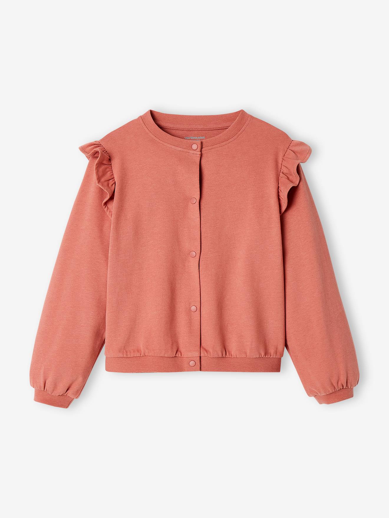 Vertbaudet Mädchen-Set: Kleid & Sweatjacke Oeko-Tex - smaragdgrün