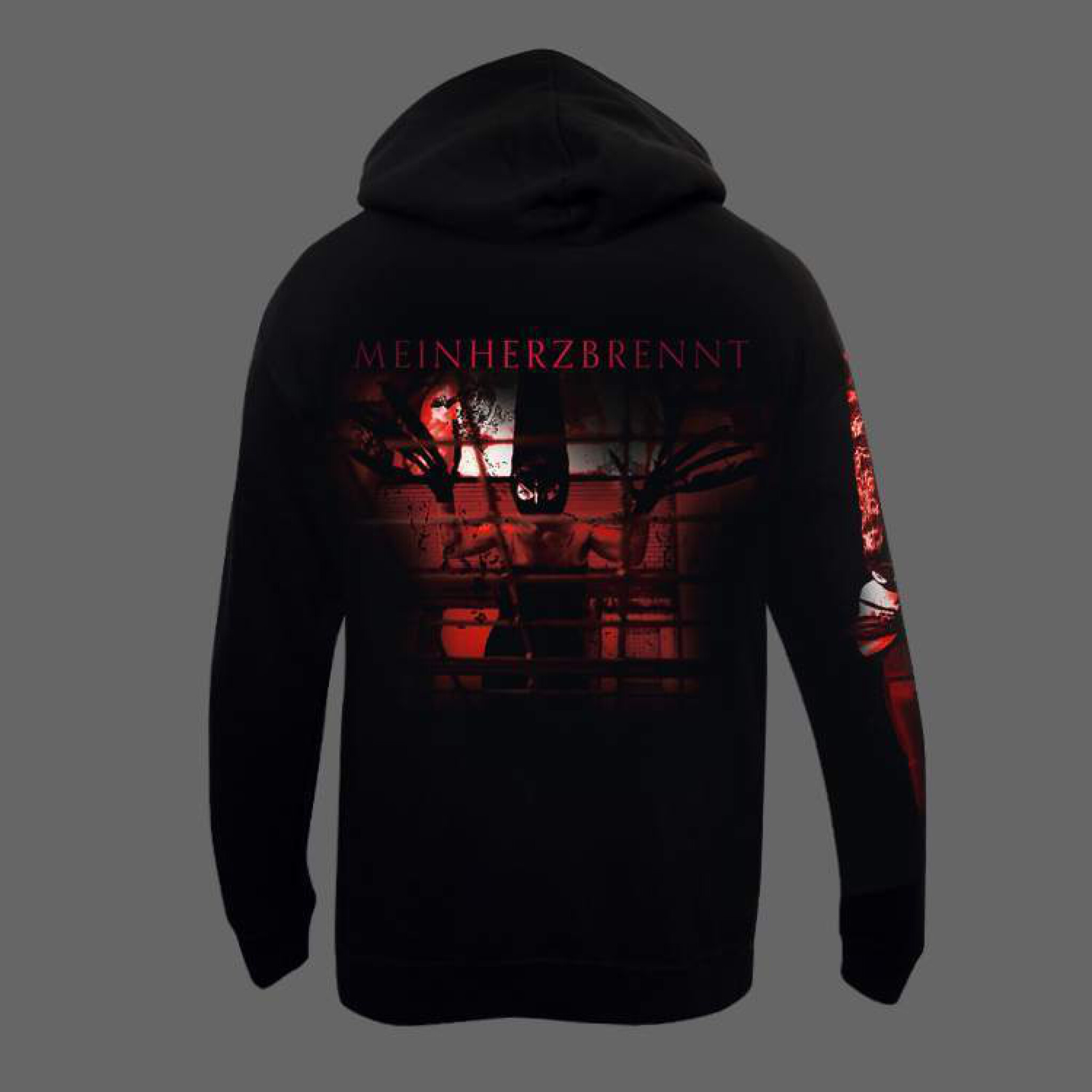 Kapuzenpullover ”Mein Herz brennt”