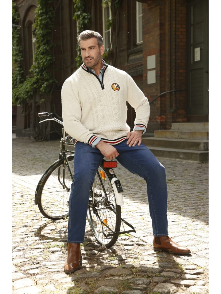 Charles Colby Pullover EARL HICKS in wollweiß günstig kaufen